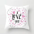Ljojo Love Heart Cushion Cover for Living Room Sofa Valentine's Day Home Decor