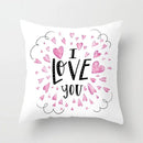 Ljojo Love Heart Cushion Cover for Living Room Sofa Valentine's Day Home Decor