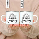 Enamel Mountain Mug with Handle by Ljojo. Best Camping Gift for Outdoor Lovers