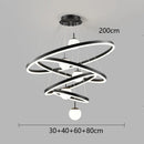 Modern Gold Ring LED Pendant Light Chandeliers for Living Bedroom Dining Room by Ljojo