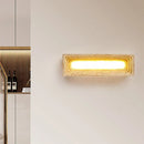 Ljojo LED Wall Lamps: Yellow Stone Background, Modern Decorative Light for Living Room