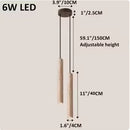 Ljojo Travertine Cylinder Pendant Lamp for Bedroom Dining Room Kitchen Island