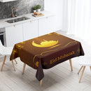 Elegant Ramadan Calligraphy Tablecloth for Eid Décor by Ljojo