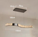 Ljojo LED Crystal Chandelier Ceiling Lamp for Indoor Living Room Lighting