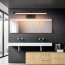 Ljojo LED Vanity Wall Lamp 40/55cm Black Sconce for Bathroom Mirror, Bedroom Waterproof