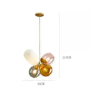 Modern Glass Chandelier Pendant Light | Colorful Dining Room Decor | Ljojo