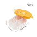 Ljojo 4 Grids Refrigerator Food Storage Box Kitchen Organizer