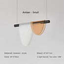 Medieval Bauhaus Acryl Bule/Amber LED Pendant Light Chandelier for Home Decor by Ljojo