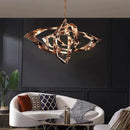 American Art Pendant Lamp Light For Dining Room Living Room Bar Kitchen | Creative Hanging Chain Lamps Chandelier by Ljojo