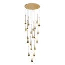 Ljojo Modern Staircase Crystal Chandelier for Living Room and Dining Room Decoration