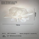 Modern PVC Flower Pendant Light LED Chandelier for Living Room - Hanging Home Decor Lamp by Ljojo