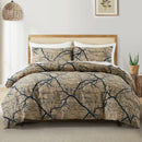 Leaf Plant Duvet Set, Boho Quilt Cover, Home Bedding by Ljojo