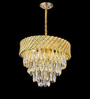 Ljojo Gold Modern Chandelier Crystal Lamp | Luxury Round LED Light Fixture