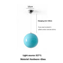 Colorful Bubble Pendant Light Glass Ball Hanging Lamp Dining Living Room Decor by Ljojo