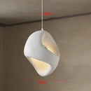 Ljojo Irregular Resin LED Hanging Lamp Wabi-sabi Nordic Creative Home Decoration LED