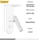 Ljojo LED Wall Lamp for Bedroom, Living Room, and Corridor Rotation Lighting