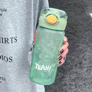 Ljojo 500/600ML Large Capacity Straw Water Bottle - BPA Free Sports Drinkware Cup