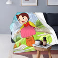 Heidi Alps Fleece Blanket Soft Cozy Throw Bedding for Sofa by Ljojo