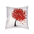 Ljojo Love Birds Red Tree Cushion Cover - Bedroom Decor Pillowcases
