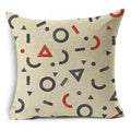 Ljojo Mandala Graffiti Cushion Cover 45x45cm Linen Pillow Case for Sofa Bed Decor