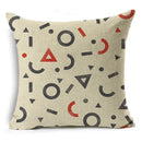 Ljojo Mandala Graffiti Cushion Cover 45x45cm Linen Pillow Case for Sofa Bed Decor