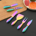 Ljojo Matte Silver Stainless Steel Cutlery Set - 6Pcs Butter Cheese Slicer Cutter