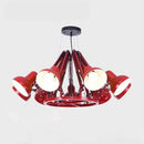 Modern Iron Chandelier Hanging Lusters by Ljojo for Office Desks and Dining Tables