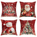 Christmas Pillowcase Set by Ljojo - Festive Sofa Cushion Covers for Home Decor