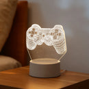 LED Game Controller Desk Lamp Bedlight | 3D Acrylic Game Room Night Light by Ljojo
