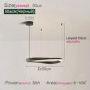 LED Circle Chandelier | Modern Nordic Dining Room Pendant Light by Ljojo