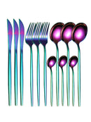 Ljojo 12pc Stainless Steel Cutlery Set - Knife, Fork, Spoon