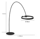 Modern LED Ring Fishing Floor Lamp for Home Decor Luxury Designer Lighting by Ljojo