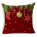 Ljojo Linen Christmas Cushion Cover 45x45cm Home Office Living Room Merry Christmas Gifts