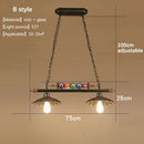 Billiards Pendant Light Fixture Rustic Retro Bar Counter Decoration Ljojo