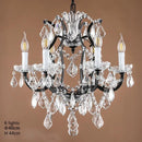 European Crystal Chandelier E14 Retro Loft Living Room Candle Lighting by Ljojo