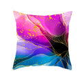 Ljojo Light Luxury Blue Abstract Print Throw Pillow Cover - Marble Stripe