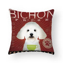 Funny Cartoon Cat & Dog Pillow Covers by Ljojo: Luxury Sofa Bed Decor Pillowcase