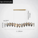 Ljojo Luxury Crystal Chandelier with LED Lighting for Living Room Décor