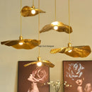 Ljojo Lotus Leaf LED Chandelier: Modern Nordic Style Pendant Light for Home Interior