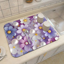 Ljojo 3D Visual Effect Drain Mat - Absorbent, Non-Slip, Anti-Mildew Kitchen Tableware Mat