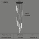 Large Staircase Chandelier LED Long Lamp for Home Hotel Hall Suspension Ljojo Chandelier Lighting