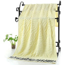Ljojo Luxury Embroidered Bamboo Bath Towel Set - Green/Coffee/Cream - Personalized