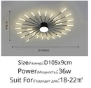 Ljojo Modern Minimalist Metal Master Bedroom LED Ceiling Lamp Nordic Restaurant Dinning Room