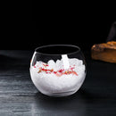 Ljojo 5oz Ball Base Martini Chiller Set with Caviar Server - Elegant and Sophisticated Cocktail Glasses