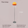 Bauhaus Gradient Orange Glass Table Lamp Retro Mushroom Floor LED Atmosphere Lamp for Living Room Bedroom Ljojo