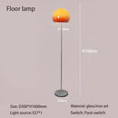 Bauhaus Gradient Orange Glass Table Lamp Retro Mushroom Floor LED Atmosphere Lamp for Living Room Bedroom Ljojo