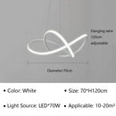 Ljojo LED Pendant Chandelier with Remote Control for Home Dining Kitchen Bar