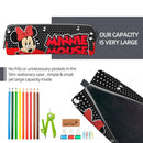 Ljojo Mickey Minnie Pencil Case Pouch - Big Capacity Zipper Bag for Students