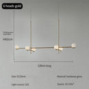 Modern Glass Ball Led Chandelier Luxury Designer Pendant Lamp for Bedroom Living Room by Ljojo