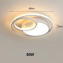 Ljojo Geometric Metal LED Ceiling Light Art Luxury Chandelier for Home Decor & Office